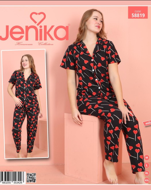 MİLAN DÜĞMELİ KADIN PİJAMA TAKIM