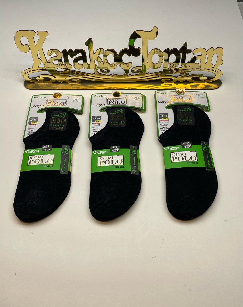 E-33 BAMBU DİKİŞSİZ PARFÜMLÜ ERKEK SNEAKERS ÇORAP