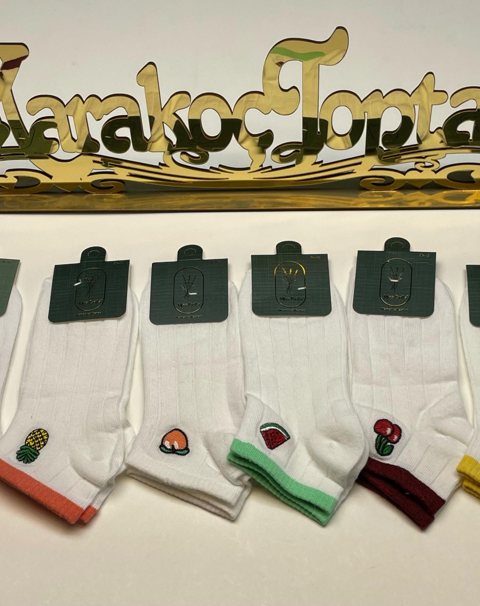 PARFÜMLÜ EMOJİLİ KADIN PATİK