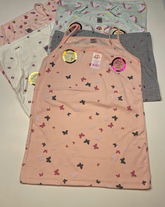 2533 RAPORLU BASKILI KIZ İP ASKILI ATLET