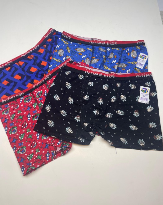 2521 PENYE BASKILI ERKEK ÇOCUK BOXER