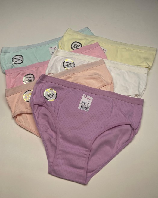 2063 L BEDEN RAPORLU ESNEK KUMAŞ KADIN KÜLOT