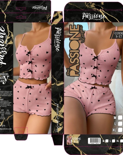 DESENLİ ÖRGÜ ŞORT TAKIM