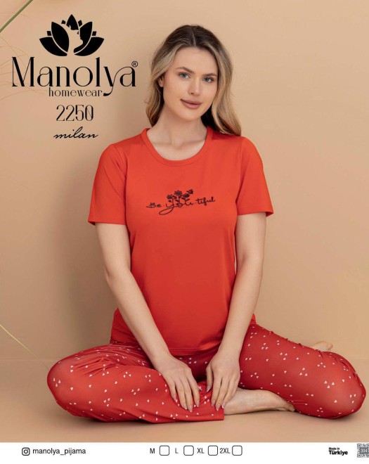 2201 MİLAN KISAKOL ALTI UZUN KADIN PİJAMA TAKIM