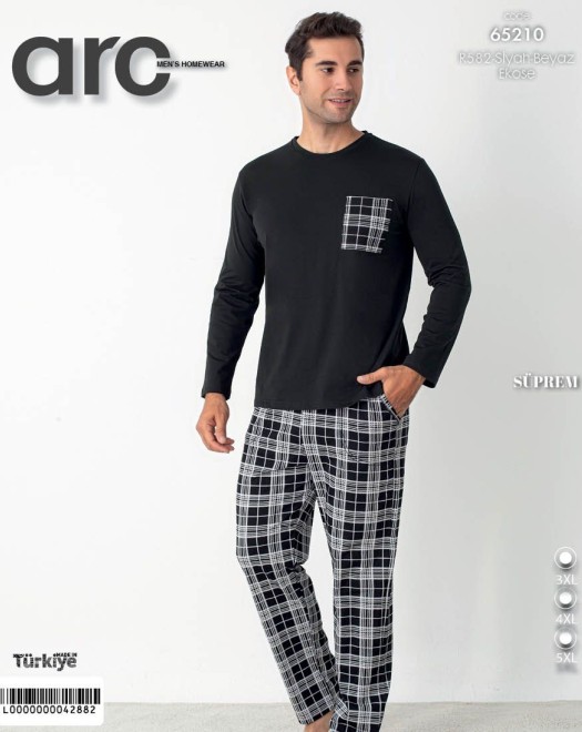 65103 SÜPREM ERKEK CEP DETAYLI PİJAMA TAKIM 65103 SÜPREM ERKEK CEP DETAYLI PİJAMA TAKIM