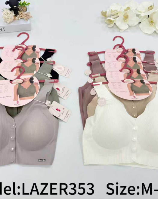 353 HAYALET LAZER DÜĞMELİ ÇITÇIT'LI  SÜTYEN