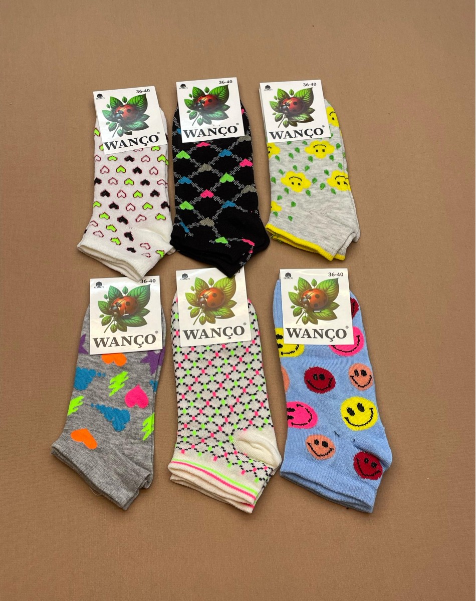 DESENLİ KADIN PATİK