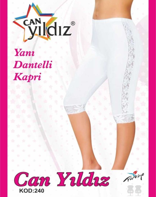 240 KAPRİ YANI DANTELLİ TAYT