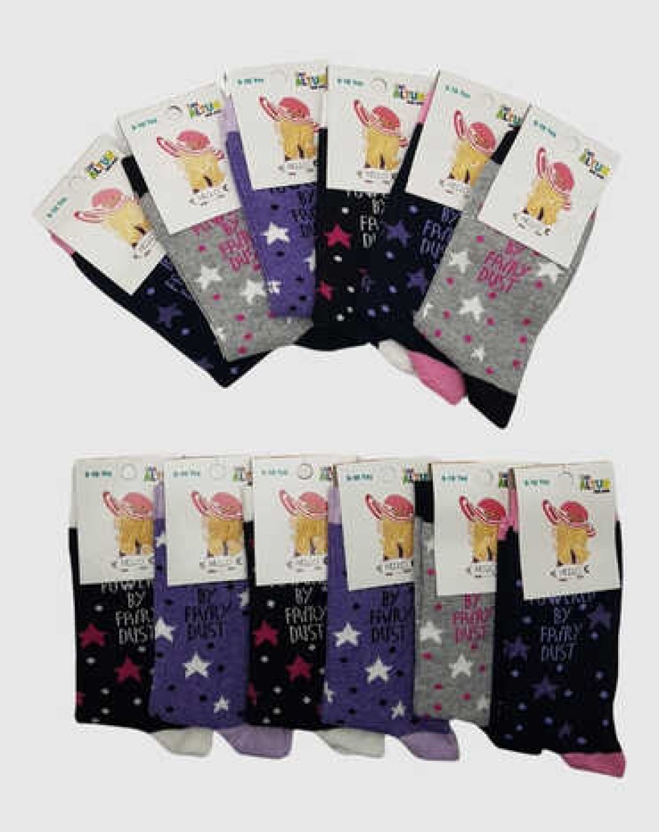 HAVLU KIZ ÇOCUK ÇORAP DESENLİ