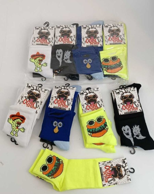 KOLEJ KARİKATÜRLÜ KADIN ÇORAP