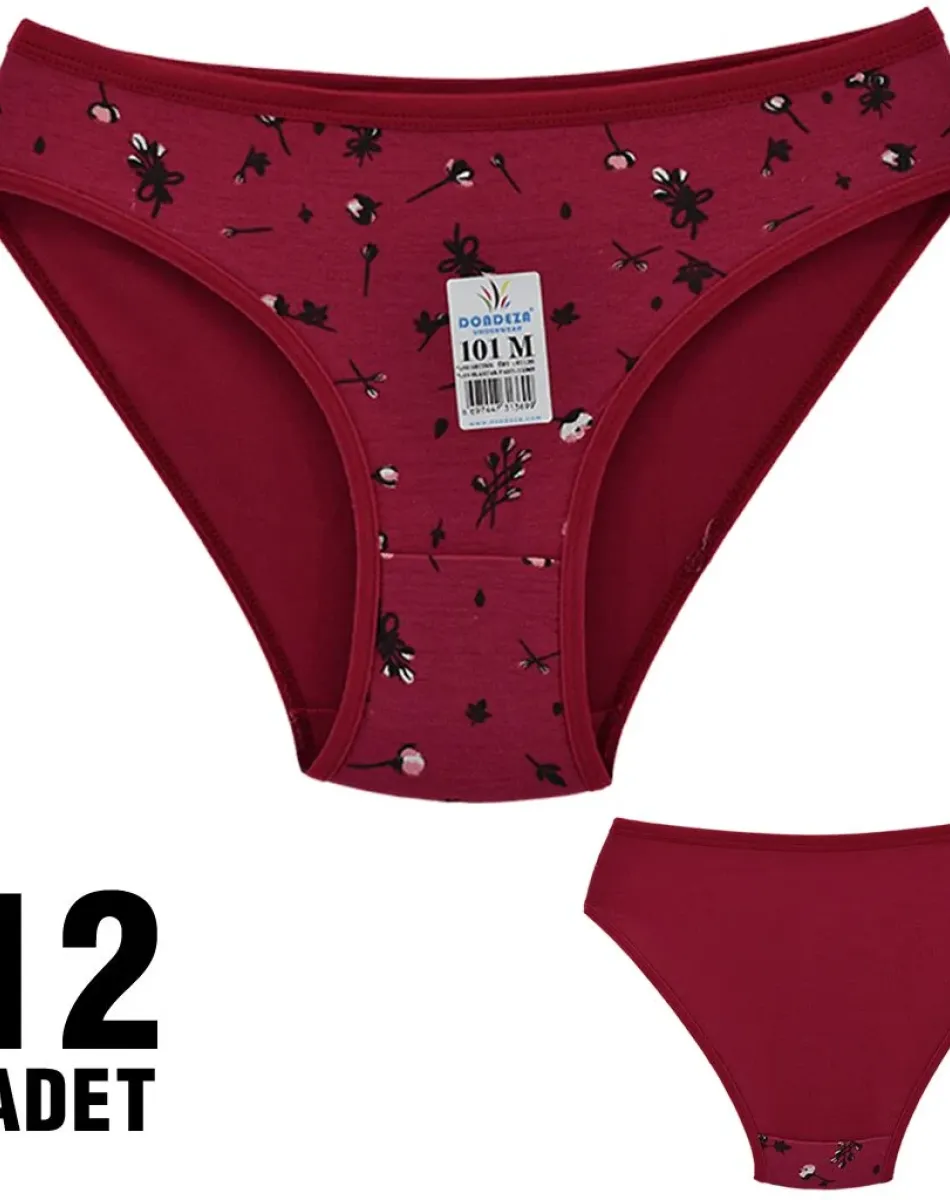 101 DESENLİ M BEDEN KADIN KÜLOT