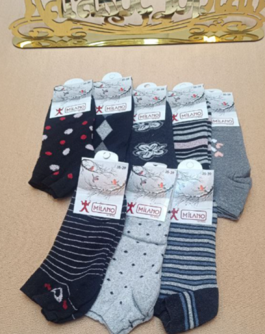 HAVLU KADIN DESENLİ PATİK