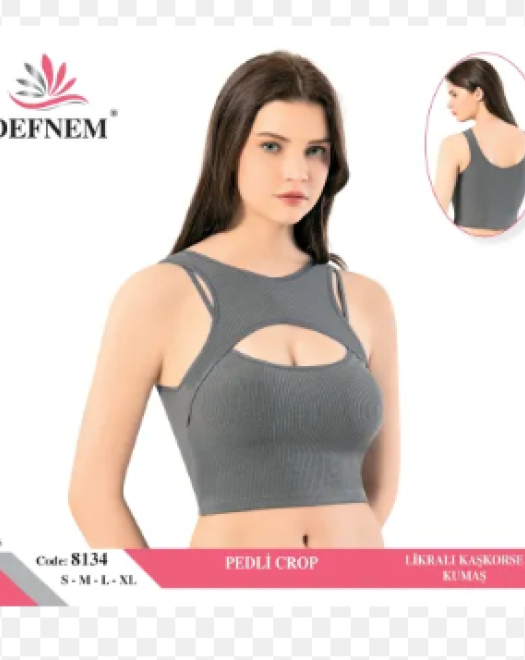 8134 LİKRALI KAŞKORSE PEDLİ CROP (PAKETLER KARIŞIK BEDEN)