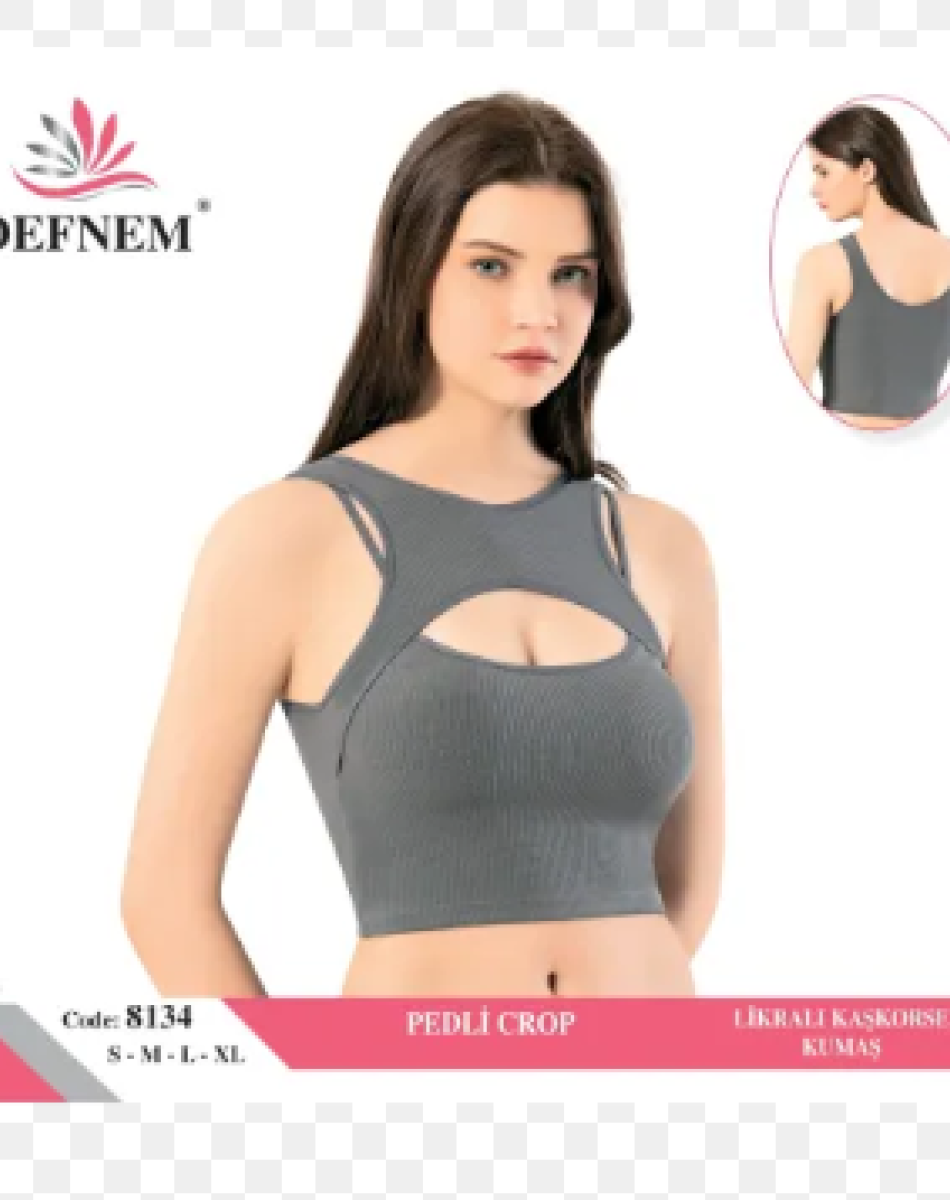 8134 LİKRALI KAŞKORSE PEDLİ CROP (PAKETLER KARIŞIK BEDEN)