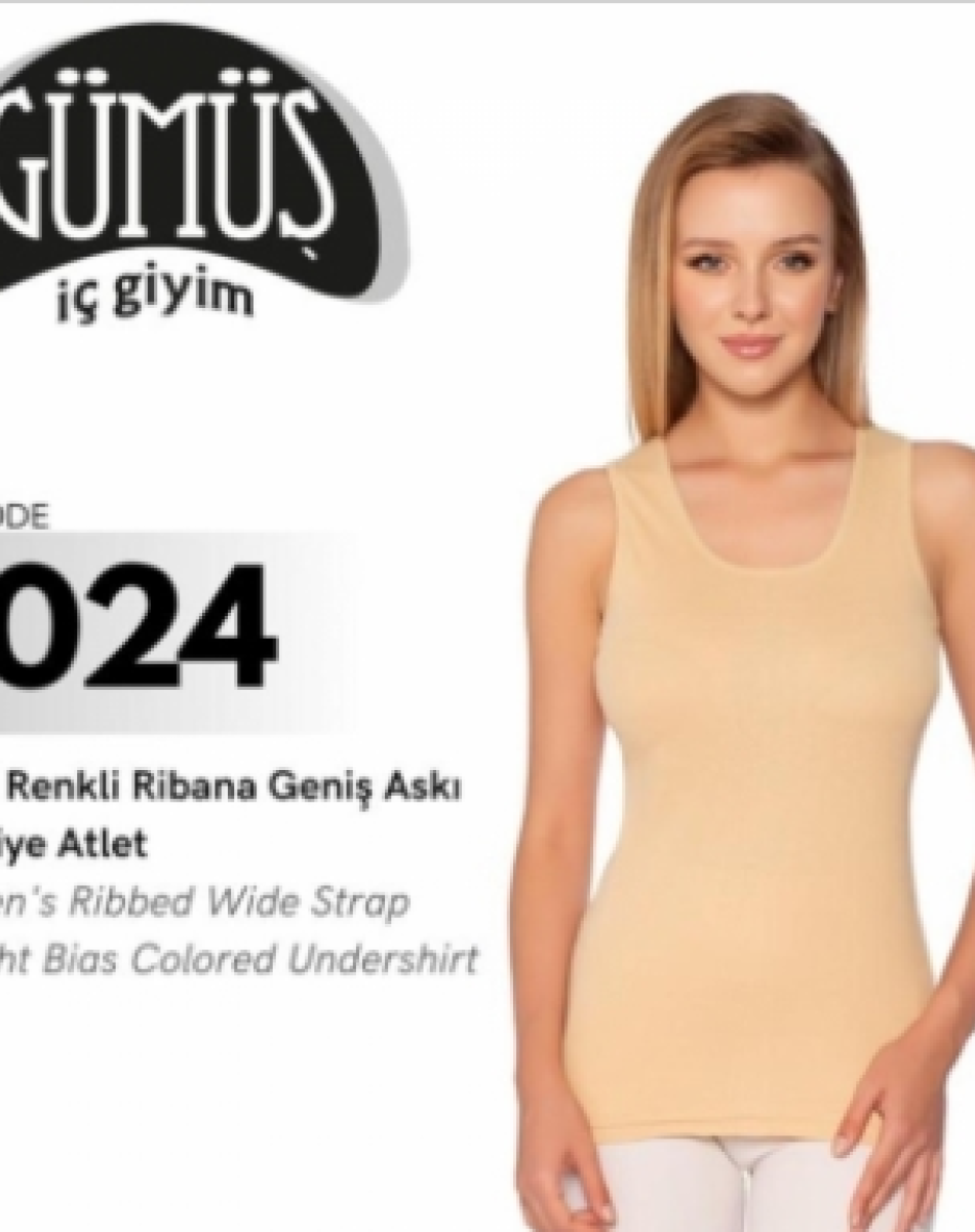 4024 BAYAN KALIN ASKILI DÜZ ATLET