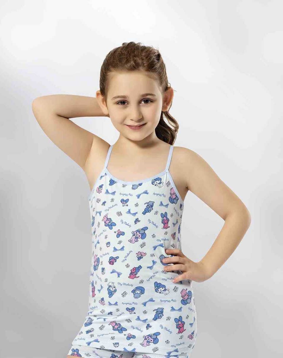 3405 KIZ EMPİRME İP ASKILI ATLET