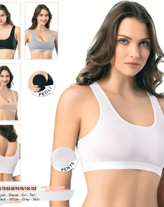 6313 PEDLİ KALIN ASKI KADIN BÜSTİYER