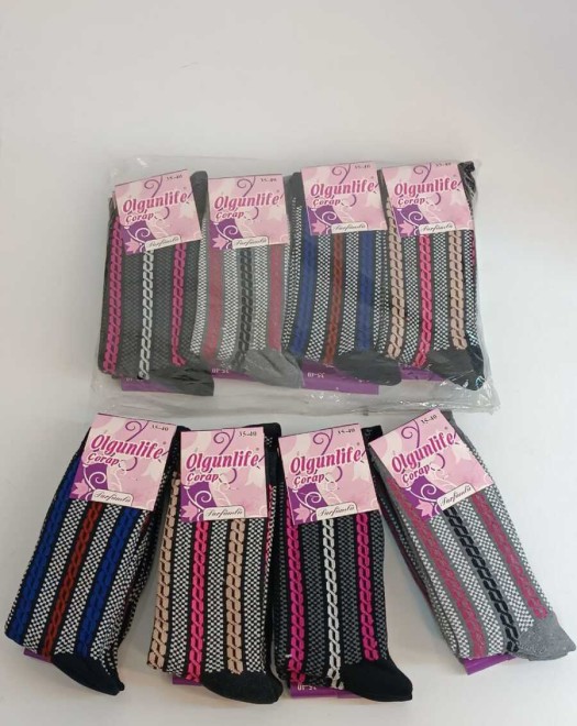 DESENLİ KADIN SOKET ÇORAP