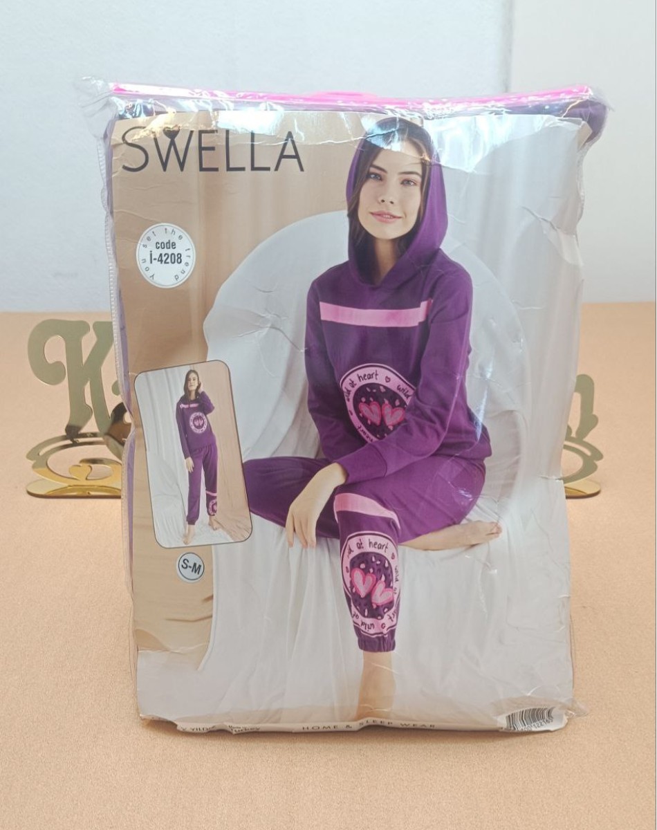 KAPŞONLU İKİ İPLİK PİJAMA TAKIM
