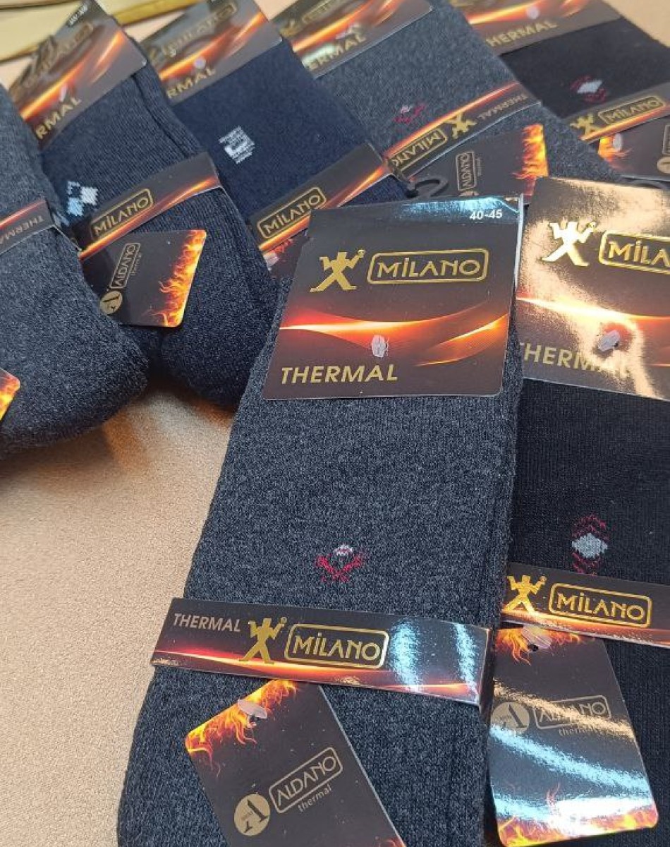 THERMAL DİKİŞLİ ERKEK HAVLU ÇORAP +