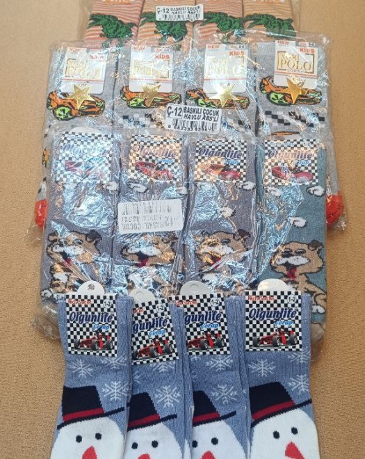 Ç-12 BASKILI ABS Lİ ERKEK ÇOCUK HAVLU SOKET