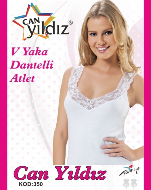 350 V YAKA DANTELLİ ATLET