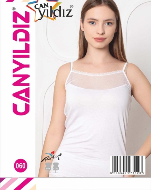 060 İP ASKILI TÜL ATLET