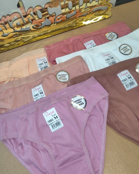 1063 M RAPORLU ESNEK KUMAŞ KADIN KÜLOT