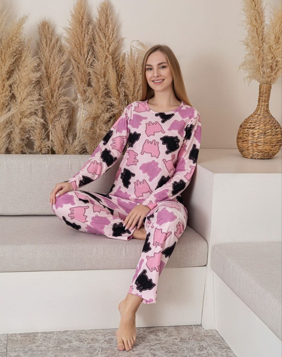 SÜET BAYAN PİJAMA TAKIM