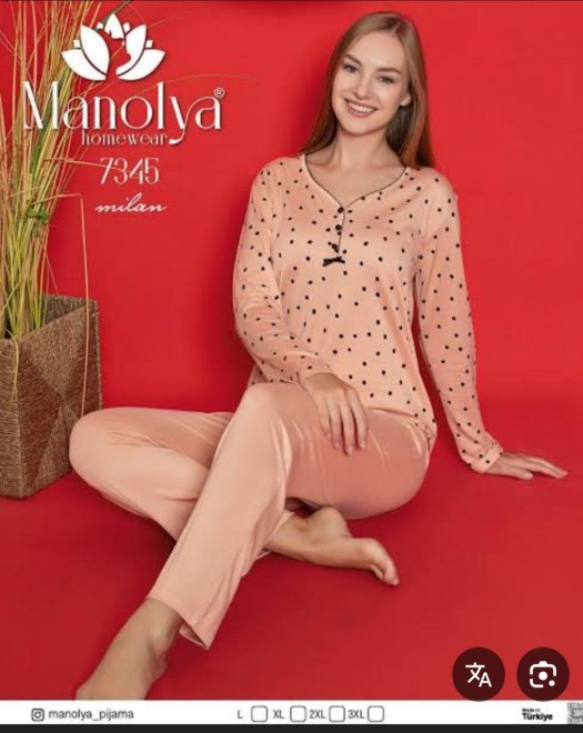 7345 MİLAN ANNE BAYAN PİJAMA TAKIM