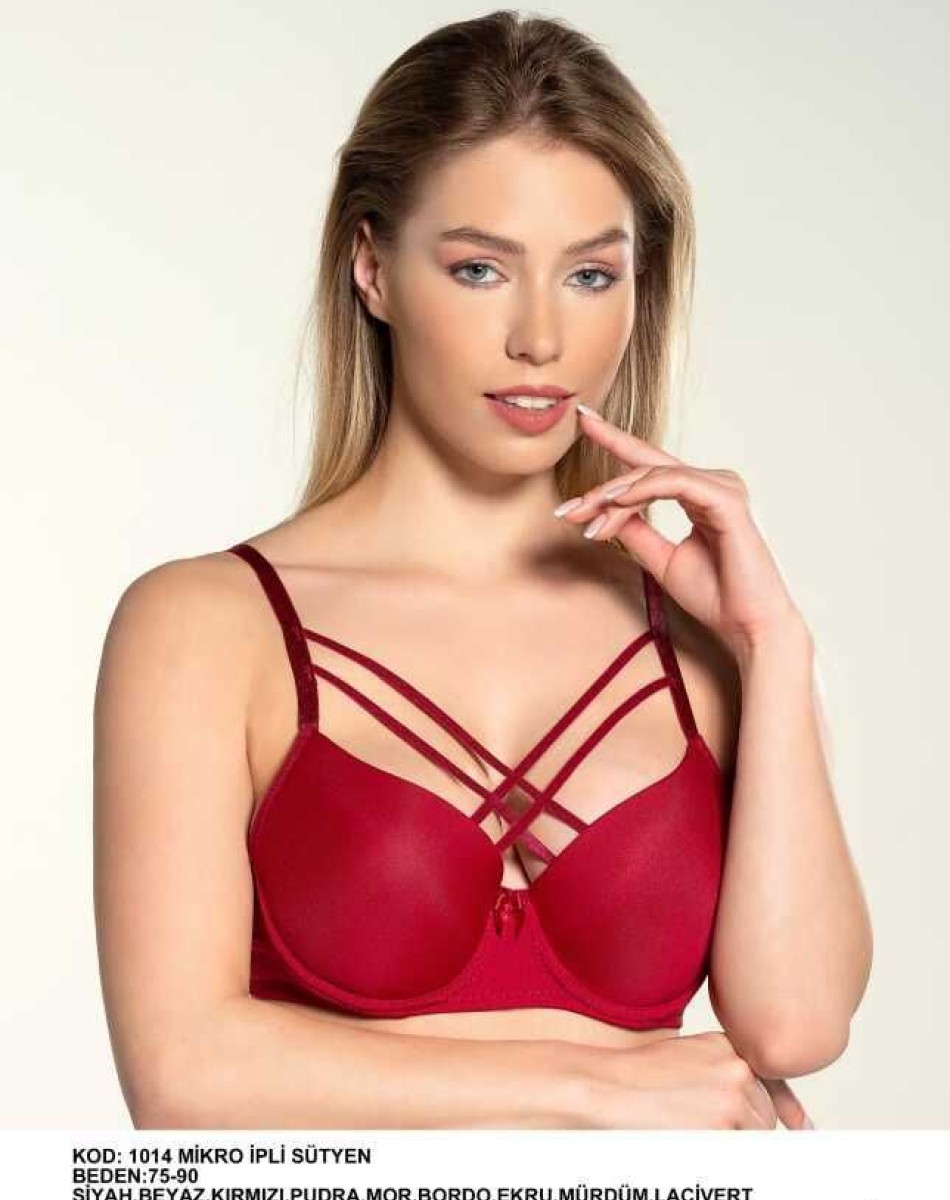 1014 İÇİ BOŞ SİLİKONLU ÇAPRAZ SÜTYEN