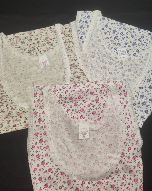 ÇİÇEKLI KALIN ASKILI ANNE ATLET