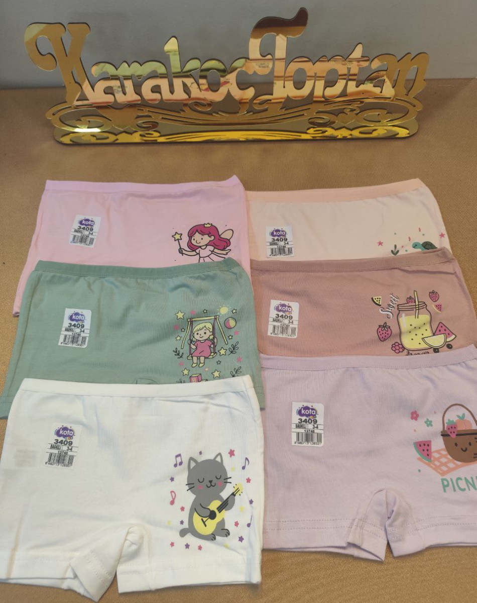 3409 KIZ BASKILI BOXER