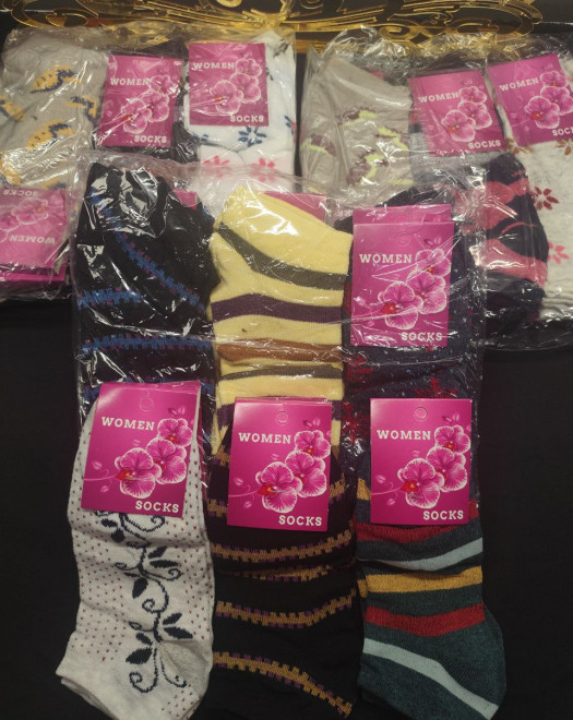 EKONOMİK KARIŞIK DESENLİ KADIN PATİK