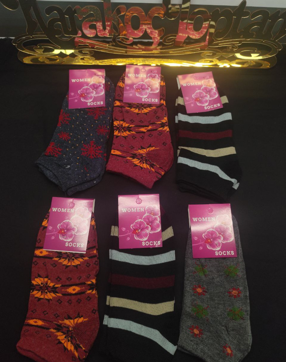 EKONOMİK KARIŞIK DESENLİ KADIN PATİK