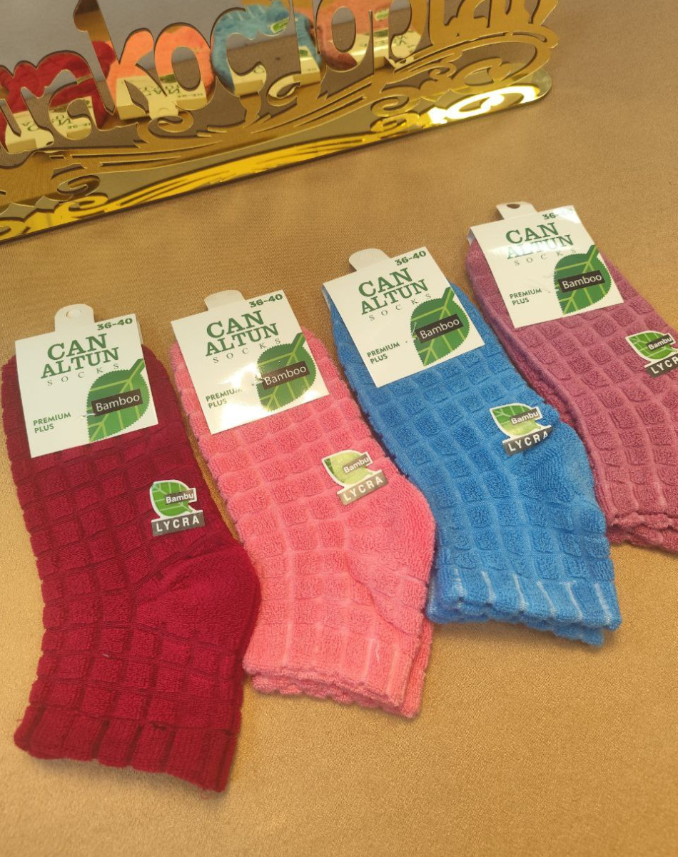 BAMBU TERS HAVLU BAYAN PATİK