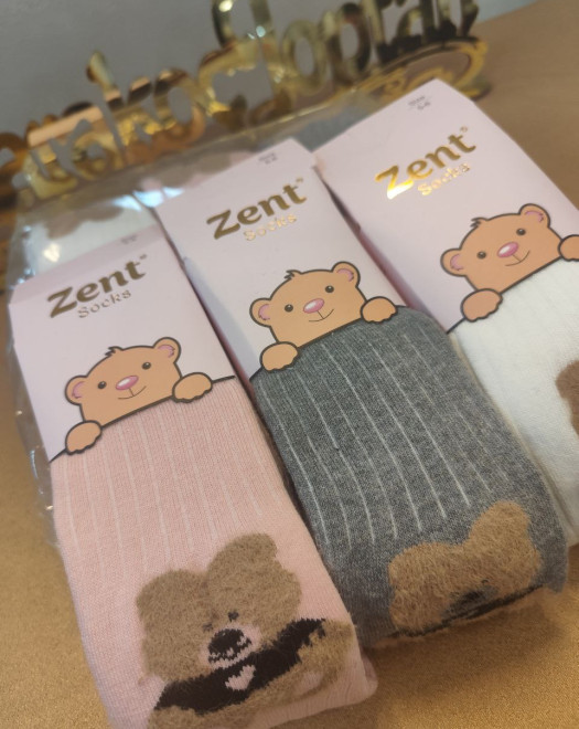 JAKARLI DESENLİ HAVLU KIZ ÇOCUK KİLOTLU ÇORAP