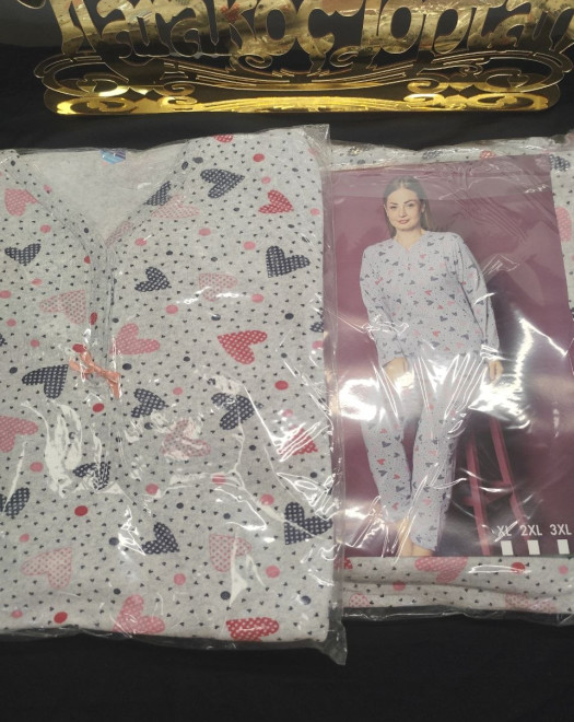 1318 İKİ İP BAYAN BATTAL PİJAMA TAKIMI