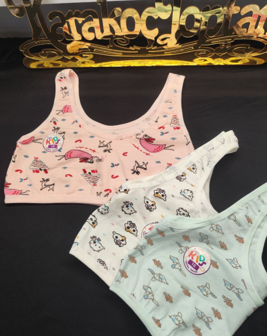 ÇOCUK KIZ DESENLİ BÜSTİYER