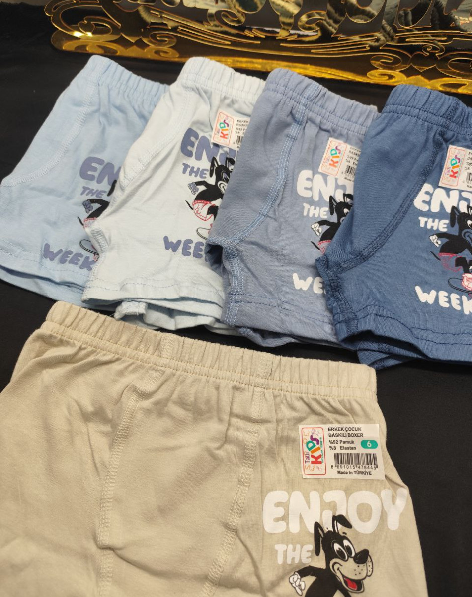 ÇOCUK ERKEK BASKILI BOXER