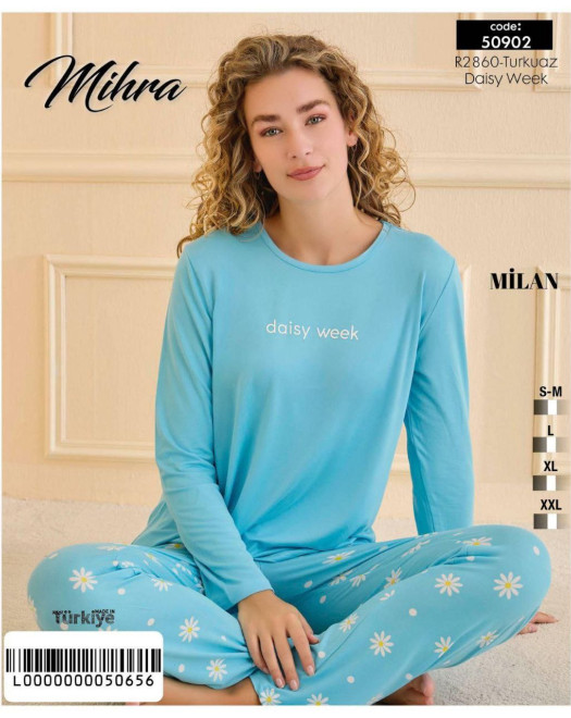 50902 MİLAN UZUN KOL BAYAN PİJAMA TAKIM