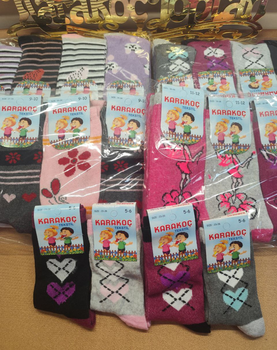 WANÇO GÜLEK KIZ ÇOCUK SOKET ÇORAP