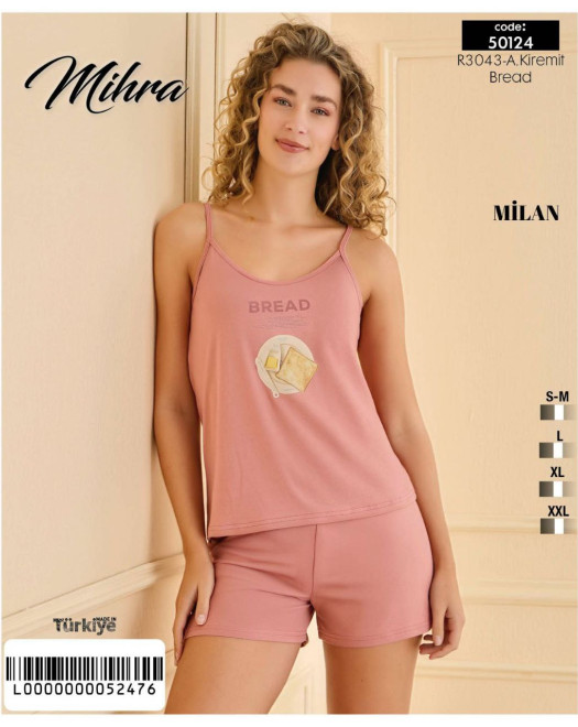 50124 MİLAN BAYAN İP ASKILI ŞORT TAKIM