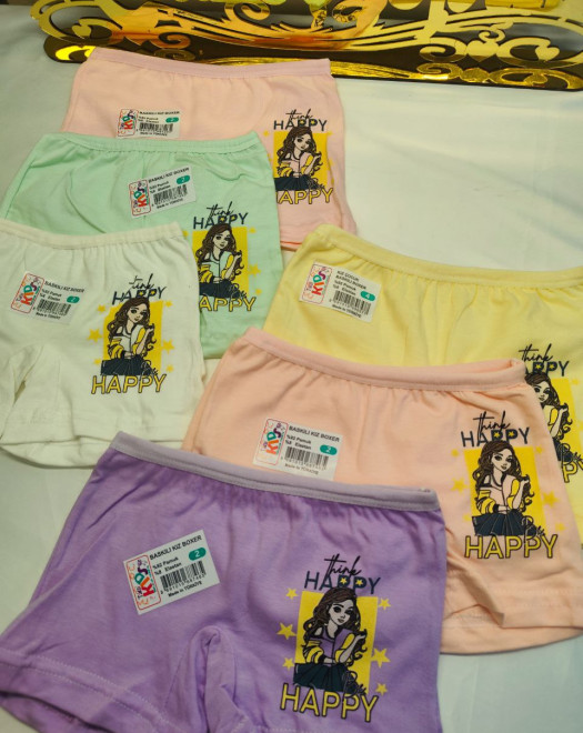 ÇOCUK KIZ BASKILI BOXER