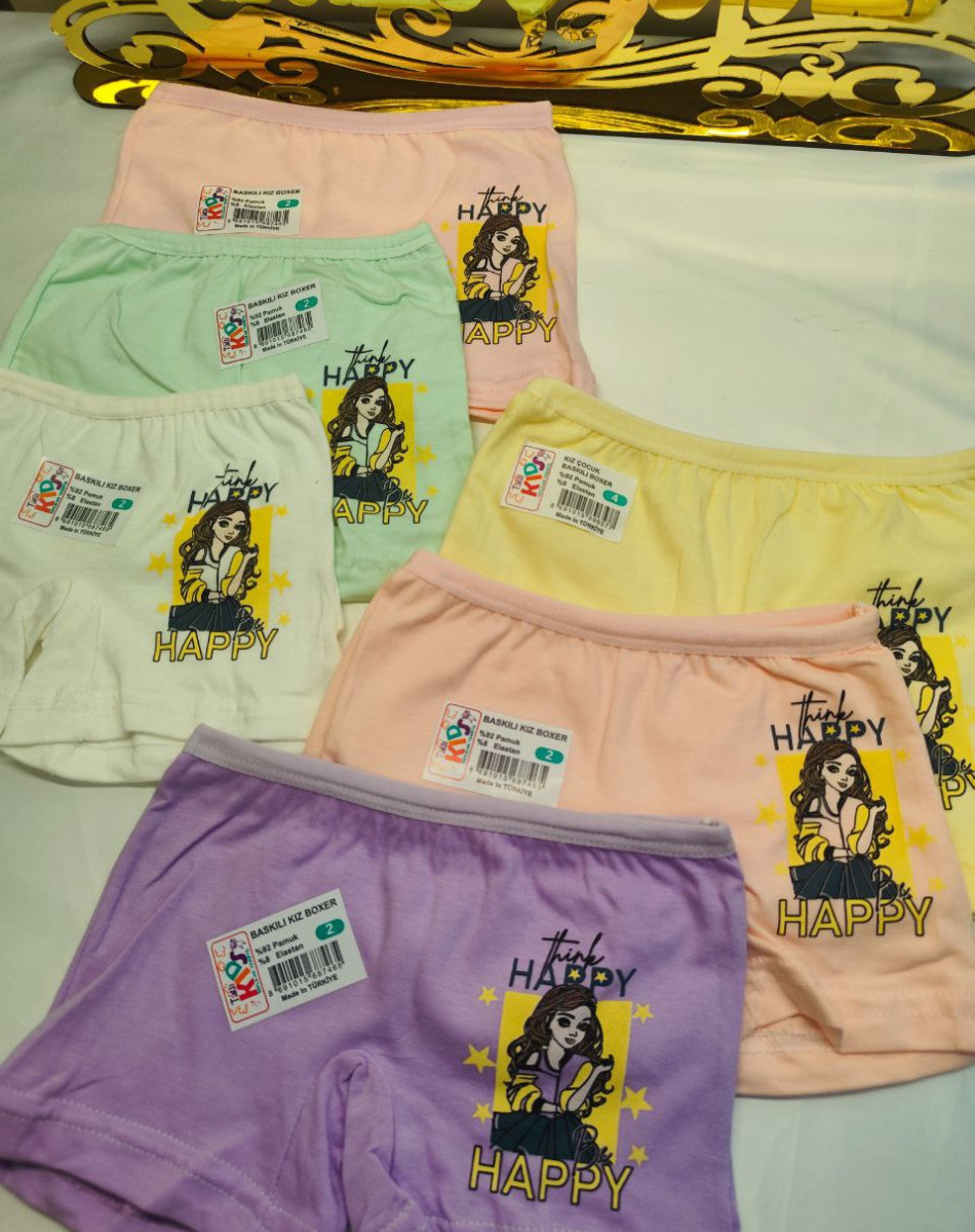 ÇOCUK KIZ BASKILI BOXER