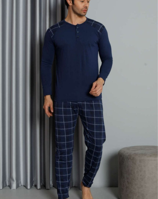 6805 SÜPREM ERKEK UZUN KOL PİJAMA TAKIM