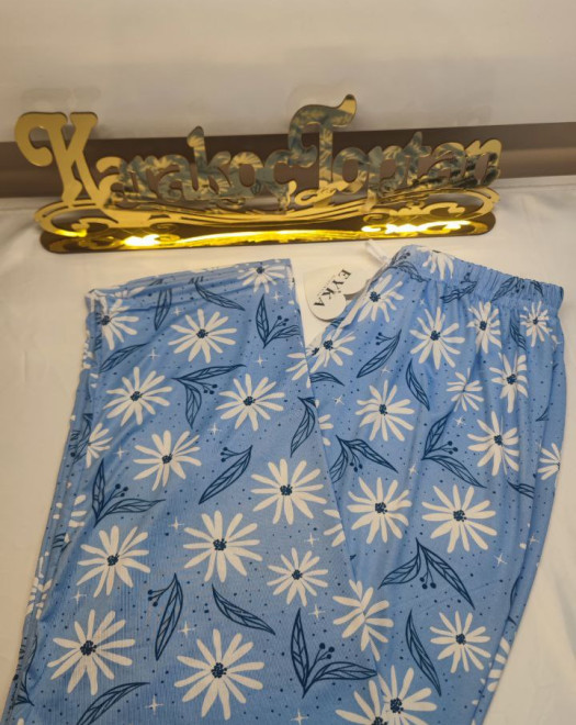 MİLAN BATTAL BEDEN DESENLİ PİJAMA ALT