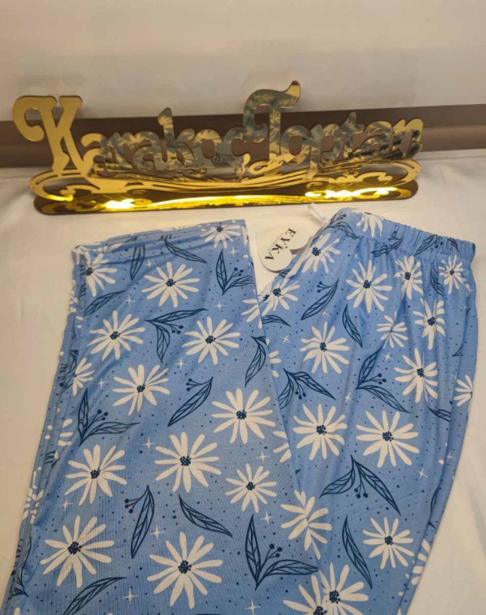 MİLAN BATTAL BEDEN DESENLİ PİJAMA ALT