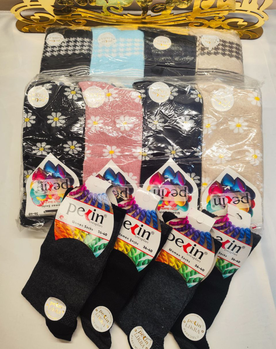 KADIN SOKET DESENLİ ÇORAP