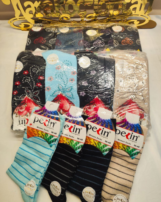 KADIN SOKET DESENLİ ÇORAP